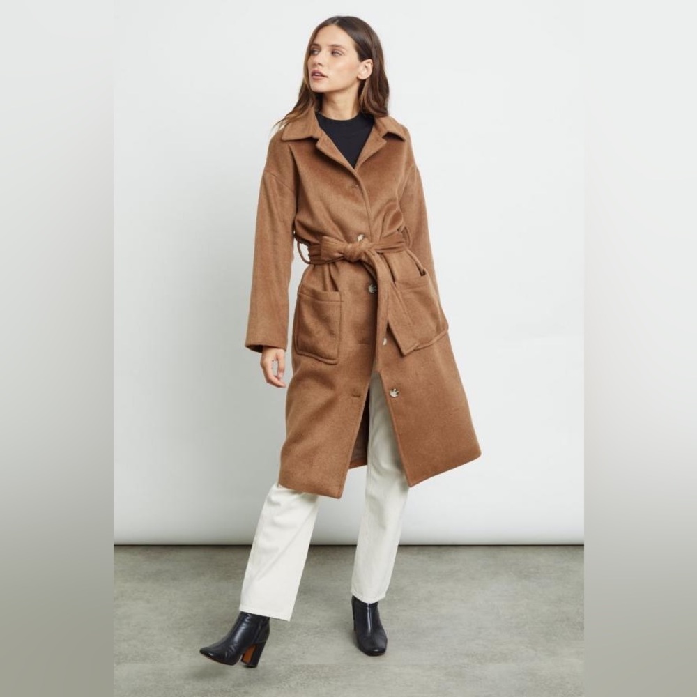 Rails Nadine Belted Camel Coat - sz M